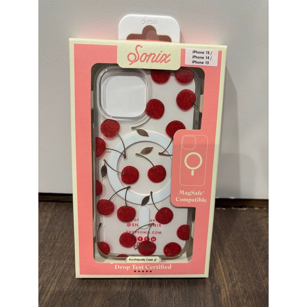 Sonix Apple iPhone Case Cherry on Top iPhone 13/14/15 MagSafe Compatible NEW